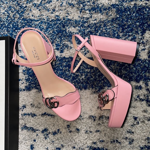 RARE NEW Gucci MARMONT 55 PLATFORM SANDAL 38 / 8 - Picture 4 of 12